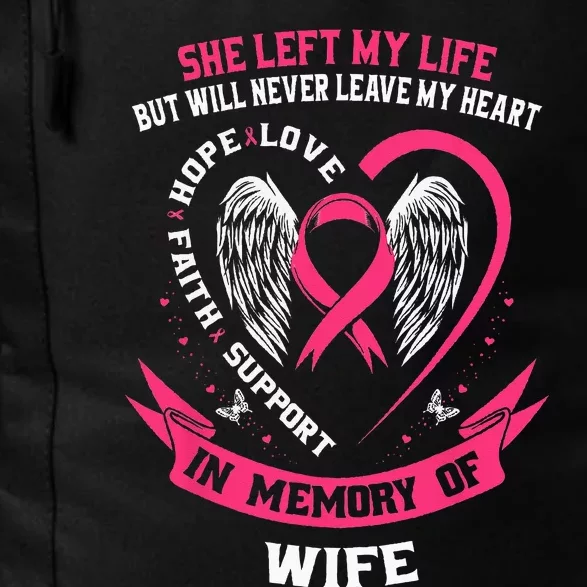 Loss of Wife Gifts Husband Breast Cancer Awareness Memorial Daily Commute Backpack