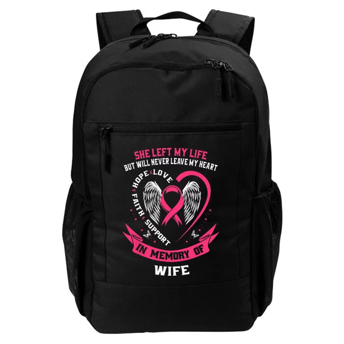 Loss of Wife Gifts Husband Breast Cancer Awareness Memorial Daily Commute Backpack