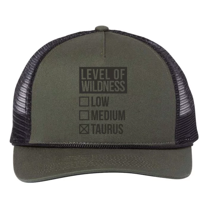 Level Of Wildness Taurus Retro Rope Trucker Hat Cap