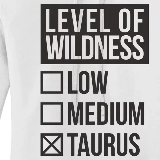 Level Of Wildness Taurus Women's Pullover Hoodie