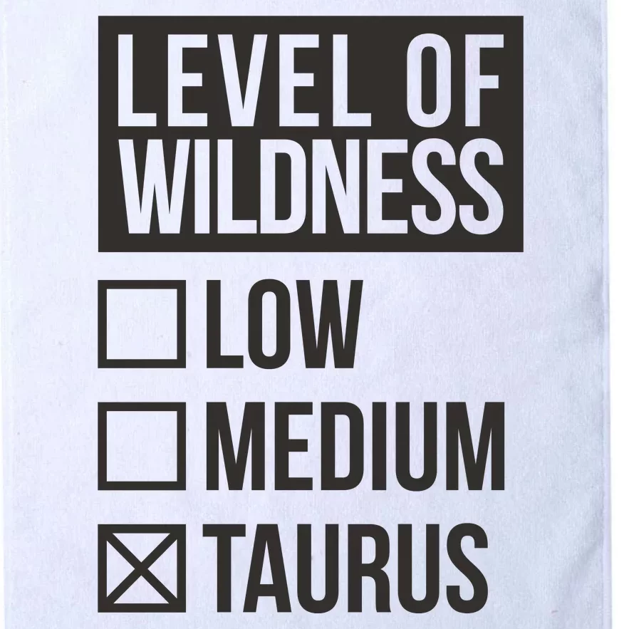 Level Of Wildness Taurus Platinum Collection Golf Towel