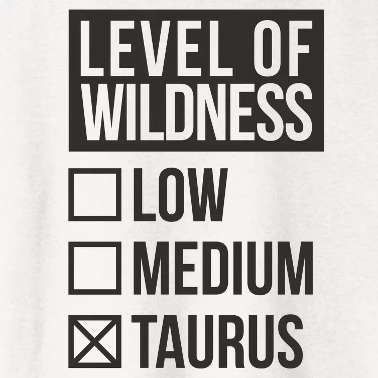 Level Of Wildness Taurus Women's Crop Top Tee