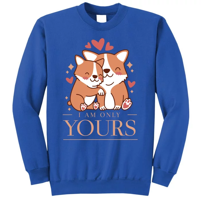 Love Outfit With Cute Corgi Dogs Funny Gift I'm Only Deins Gift Sweatshirt