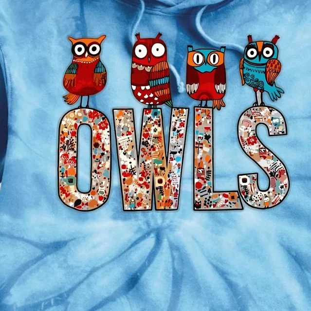 Love Owls Wo Owl Lovers Tie Dye Hoodie