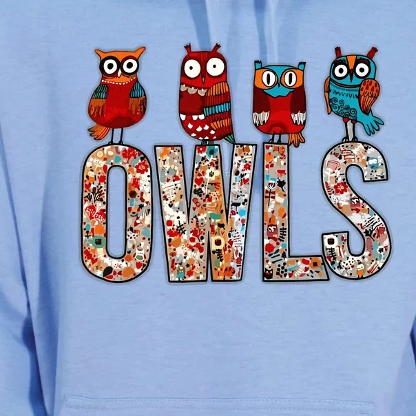 Love Owls Wo Owl Lovers Unisex Surf Hoodie