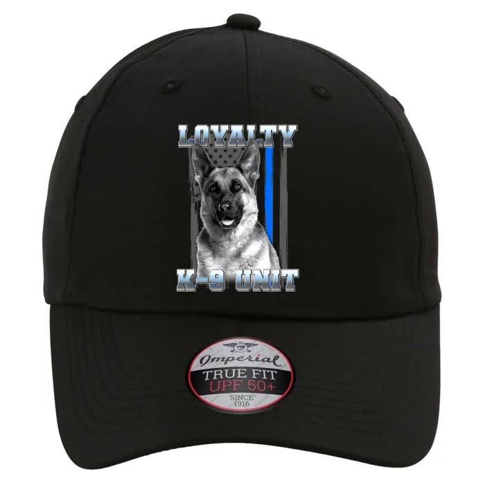 Loyalty K-9 Unit German Shepard Thin Blue Line Flag The Original Performance Cap