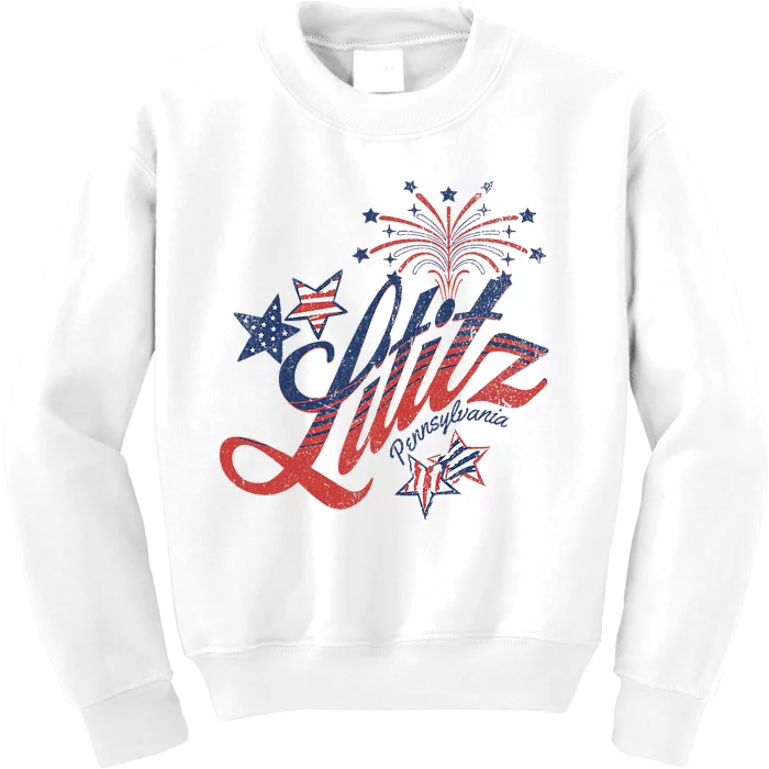 Lititz Pennsylvania 4th Of July Kids Sweatshirt