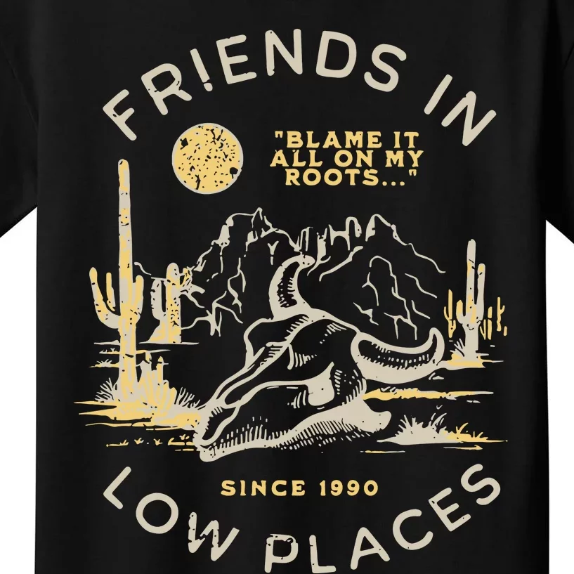 Low Places 90s Country Kids T-Shirt