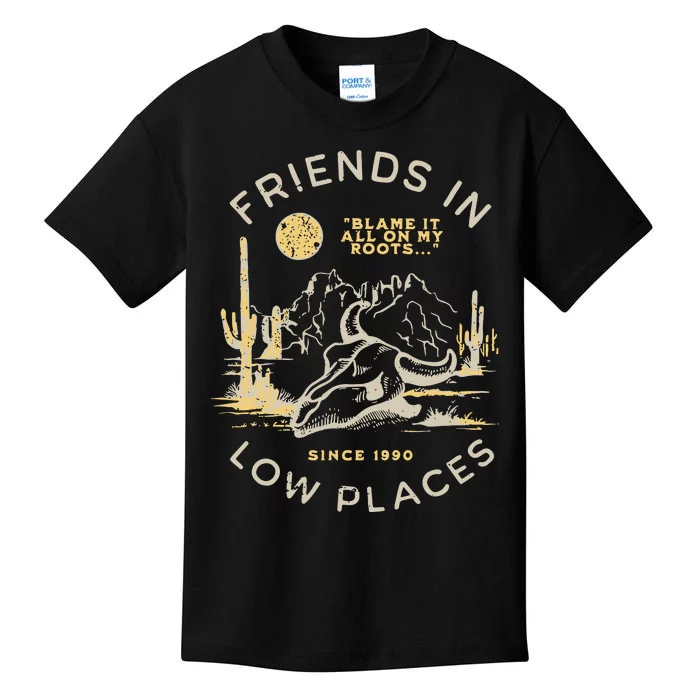 Low Places 90s Country Kids T-Shirt