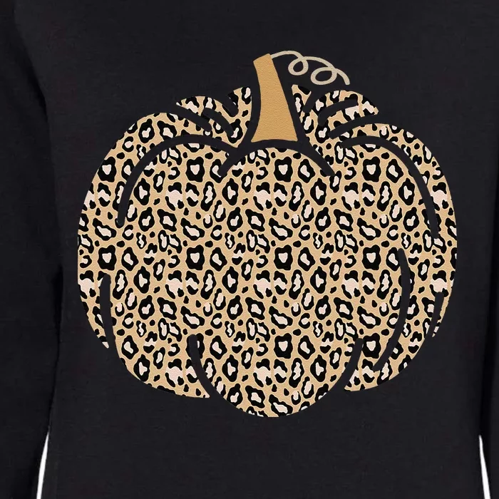 Leopard Pumpkin Art Halloween Party Autumn Holiday Seasonal Womens California Wash Sweatshirt