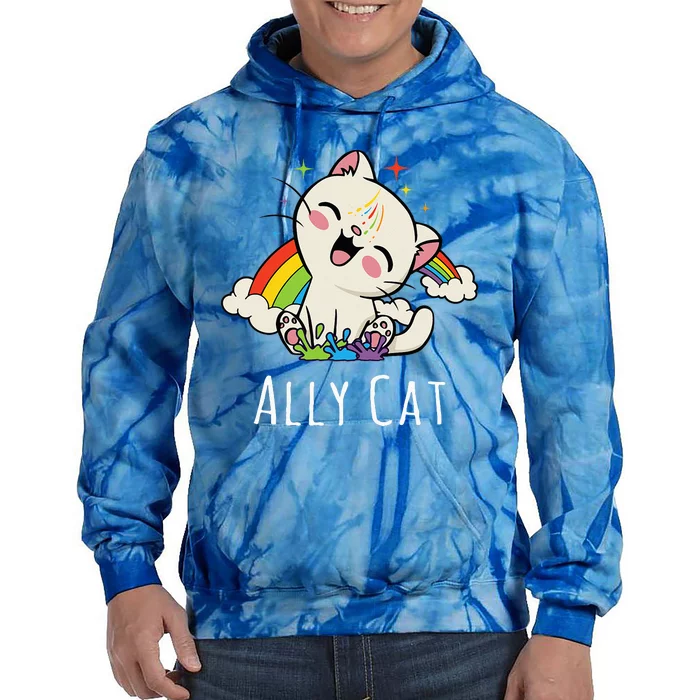 LGBTQ Pride Ally Tie Dye Hoodie