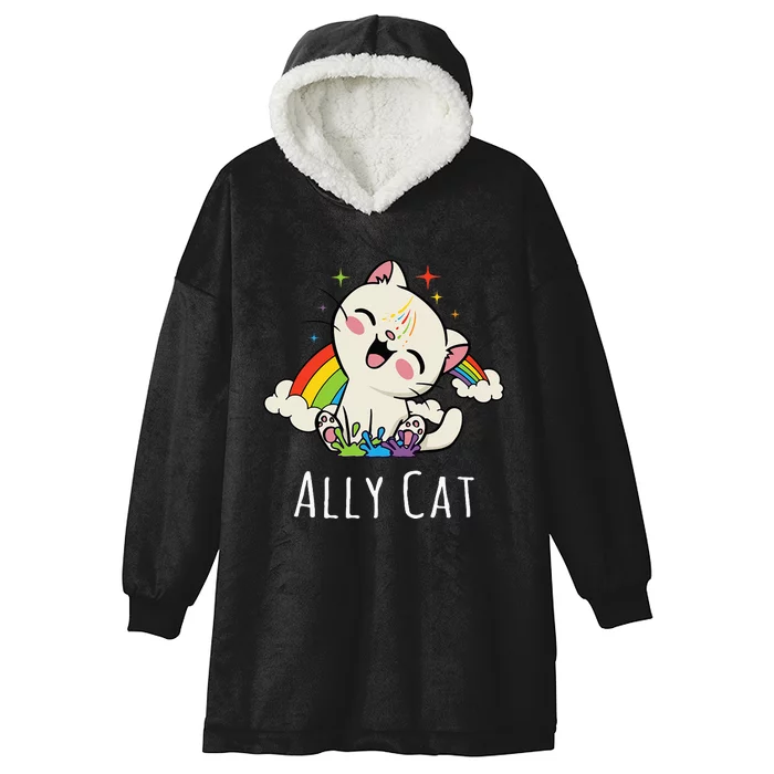 LGBTQ Pride Ally Hooded Wearable Blanket