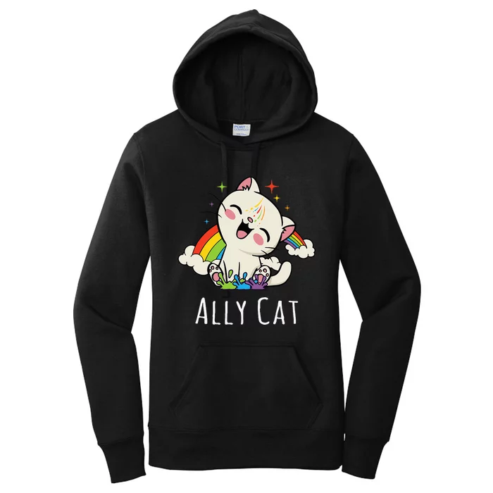 LGBTQ Pride Ally Women's Pullover Hoodie