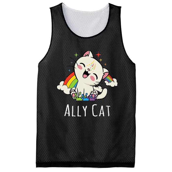 LGBTQ Pride Ally Mesh Reversible Basketball Jersey Tank