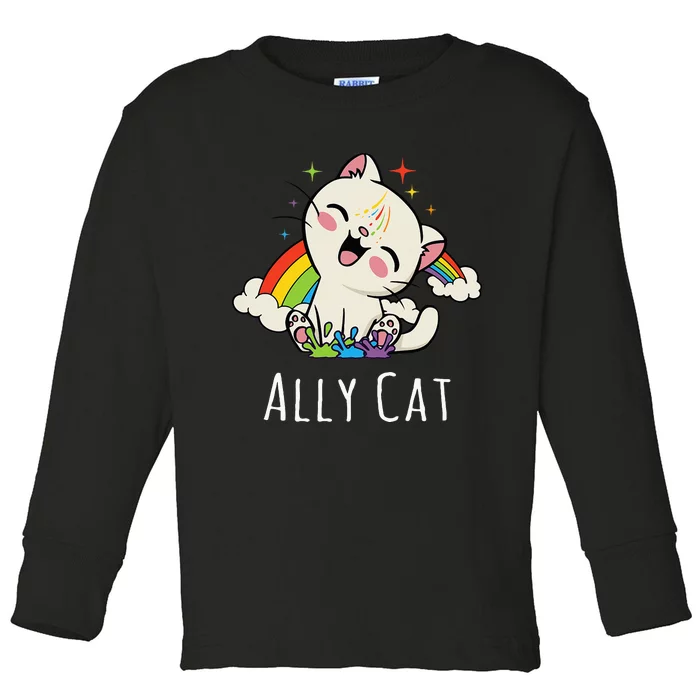 LGBTQ Pride Ally Toddler Long Sleeve Shirt