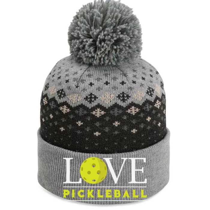 Love Pickleball Apparel Pickleball Player Funny Gift The Baniff Cuffed Pom Beanie