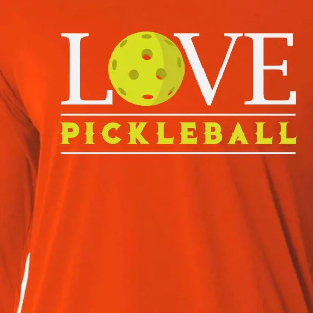 Love Pickleball Apparel Pickleball Player Funny Gift Cooling Performance Long Sleeve Crew