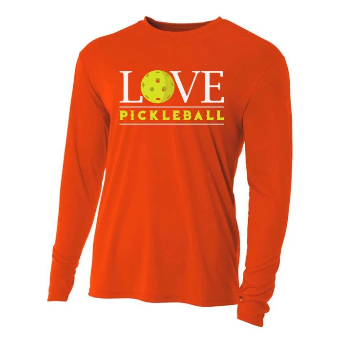 Love Pickleball Apparel Pickleball Player Funny Gift Cooling Performance Long Sleeve Crew