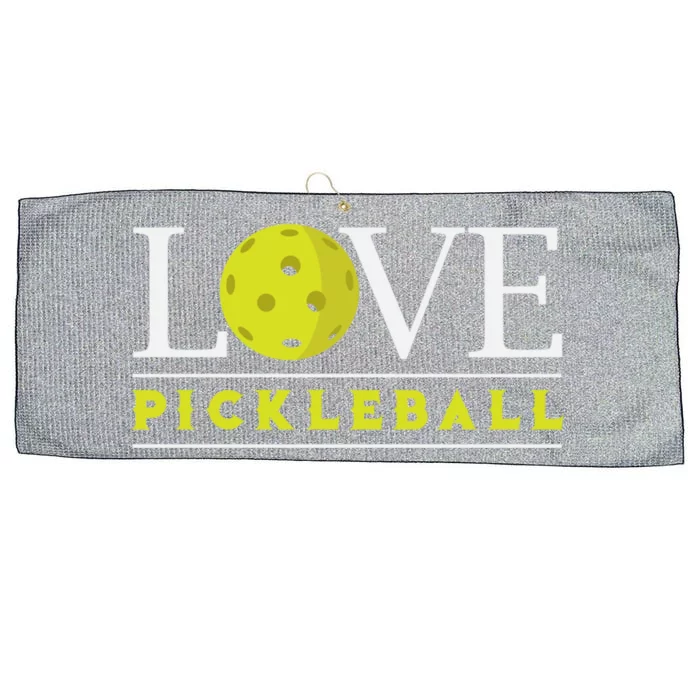 Love Pickleball Apparel Pickleball Player Funny Gift Large Microfiber Waffle Golf Towel