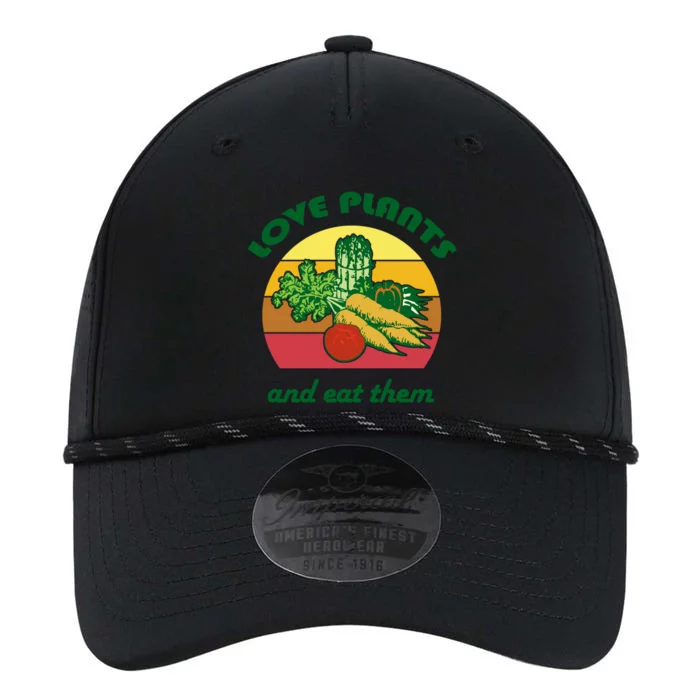 Love Plants And Eat Funny Vegan Vegetarian Plant Based Diet Meaningful Gift Performance The Dyno Cap