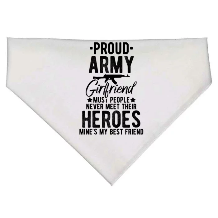 Love Proud Army Friend Couple Meaningful Gift USA-Made Doggie Bandana