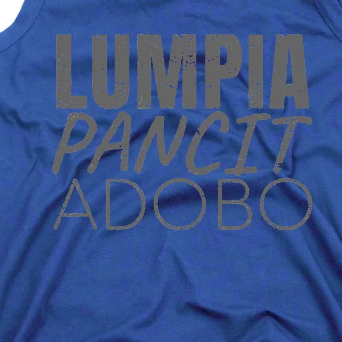 Lumpia Pancit And Adobo Filipino Food Tank Top