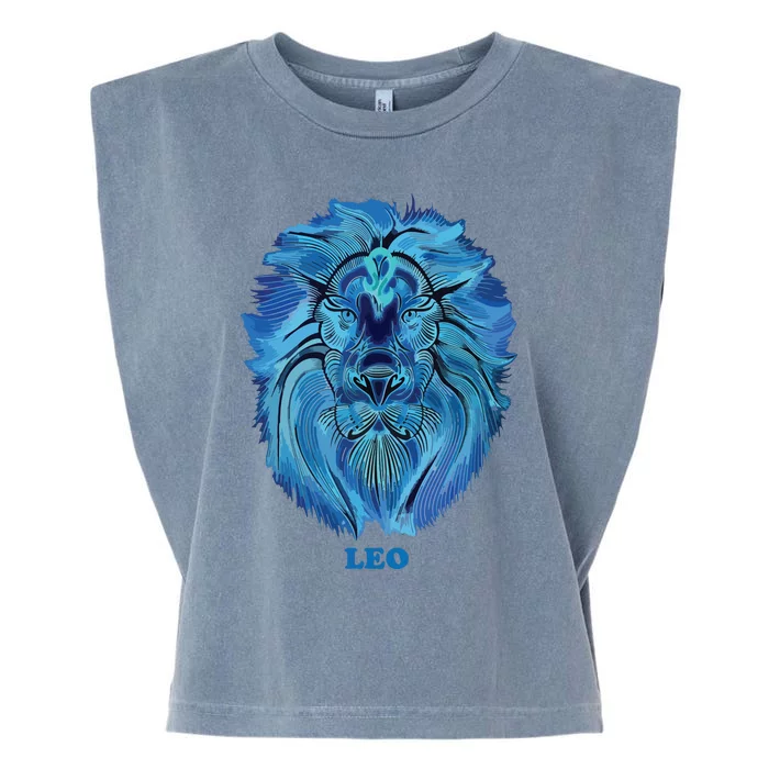 Leo Personality Astrology Zodiac Sign Horoscope Design Garment-Dyed Women's Muscle Tee