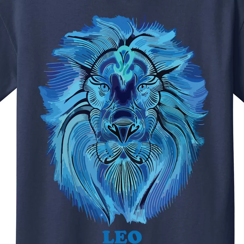 Leo Personality Astrology Zodiac Sign Horoscope Design Kids T-Shirt