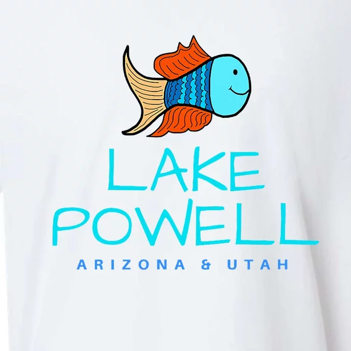 Lake Powell Arizona & Utah Lake Boating Sueded Cloud Jersey T-Shirt