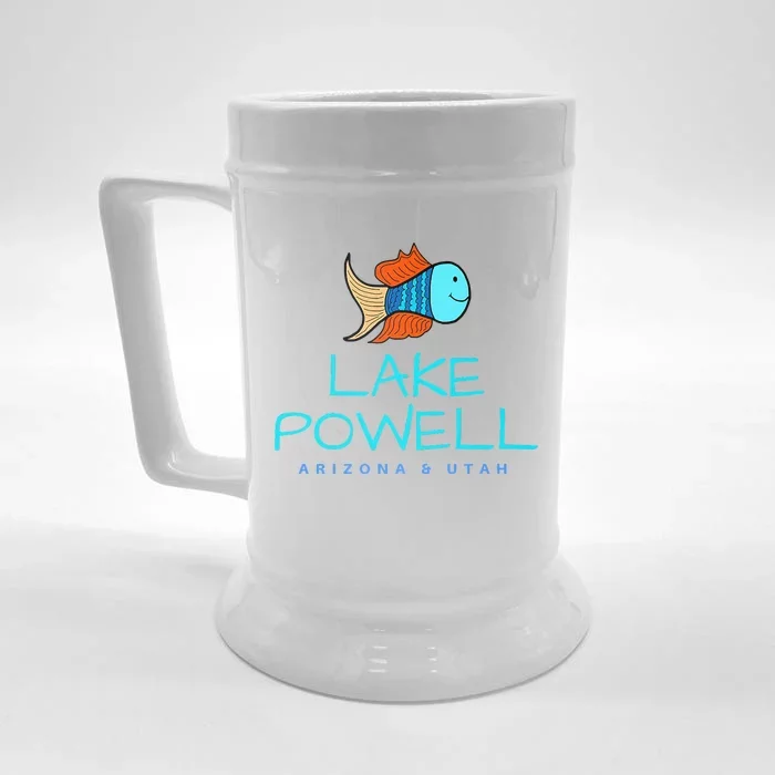 Lake Powell Arizona & Utah Lake Boating Front & Back Beer Stein