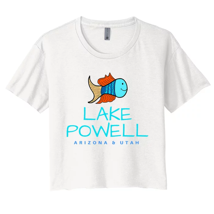 Lake Powell Arizona & Utah Lake Boating Women's Crop Top Tee