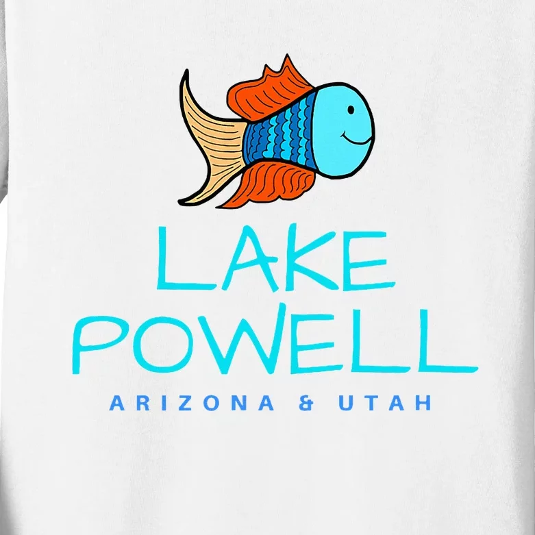 Lake Powell Arizona & Utah Lake Boating Kids Long Sleeve Shirt