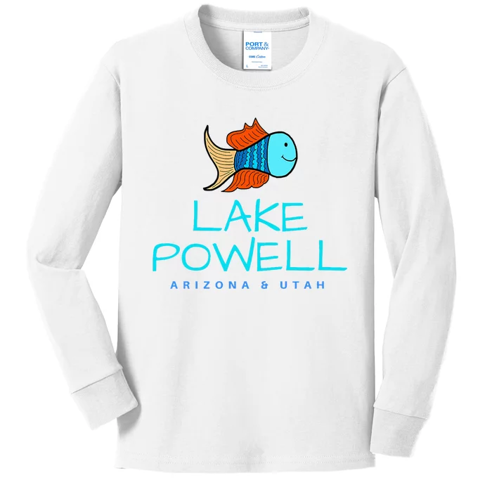 Lake Powell Arizona & Utah Lake Boating Kids Long Sleeve Shirt