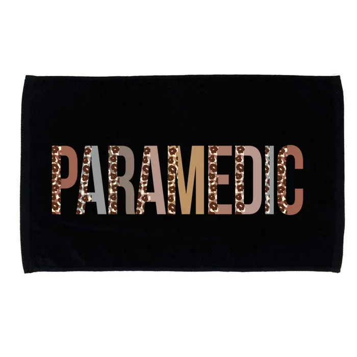 Leopard Paramedic Appreciation Healthcare Workers Gift Microfiber Hand Towel