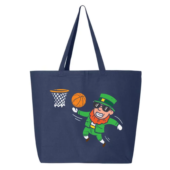 Leprechaun Playing Basketball St Patricks Day Gift 25L Jumbo Tote