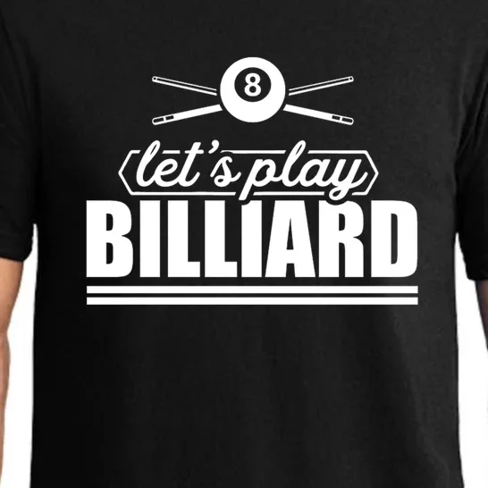 Let's Play Billiard Funny Billiards Sport Gift Father's Day Pajama Set