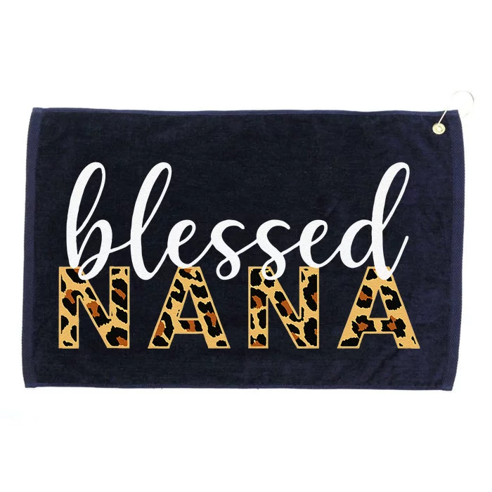 Leopard Print Blessed Nana Cute Cheetah Mother's Day Gift Grommeted Golf Towel