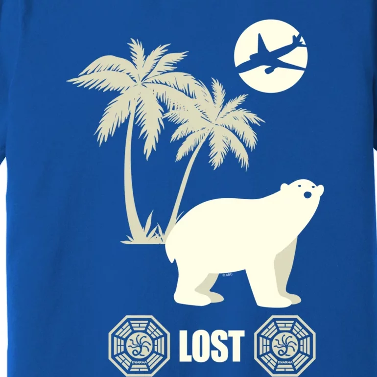 Lost Polar Bear Island And Plane Gift Premium T-Shirt