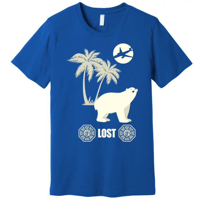 Lost Polar Bear Island And Plane Gift Premium T-Shirt