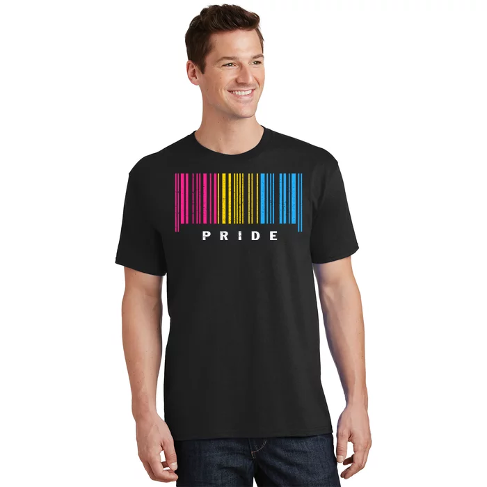 LGBT PANSEXUAL BARCODE PANSEXUAL Flag Pride Month LGBTQ Ally T-Shirt