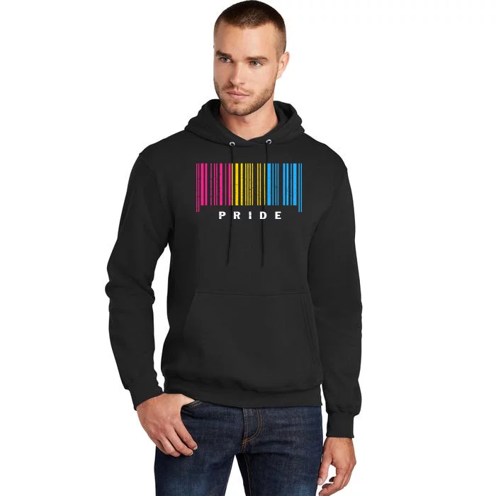 LGBT PANSEXUAL BARCODE PANSEXUAL Flag Pride Month LGBTQ Ally Tall Hoodie