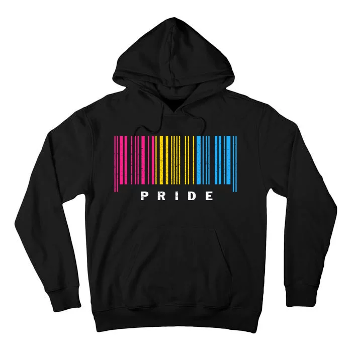 LGBT PANSEXUAL BARCODE PANSEXUAL Flag Pride Month LGBTQ Ally Tall Hoodie