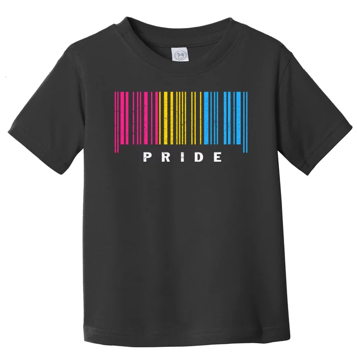 LGBT PANSEXUAL BARCODE PANSEXUAL Flag Pride Month LGBTQ Ally Toddler T-Shirt