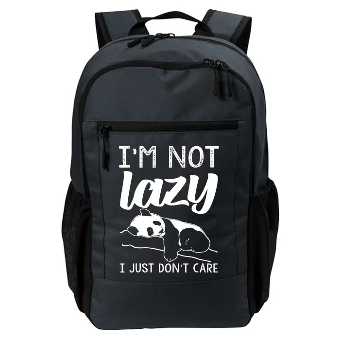 Lazy Panda Bear For Women I'm Not Lazy, I Just Don't Care Daily Commute Backpack