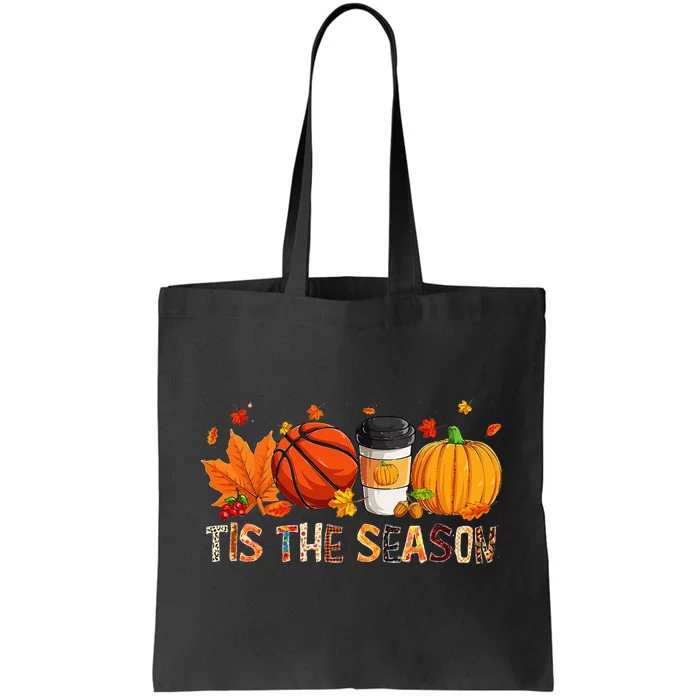 Leopard Pumpkin Basketball Halloween Fall Leaf Decor Tote Bag