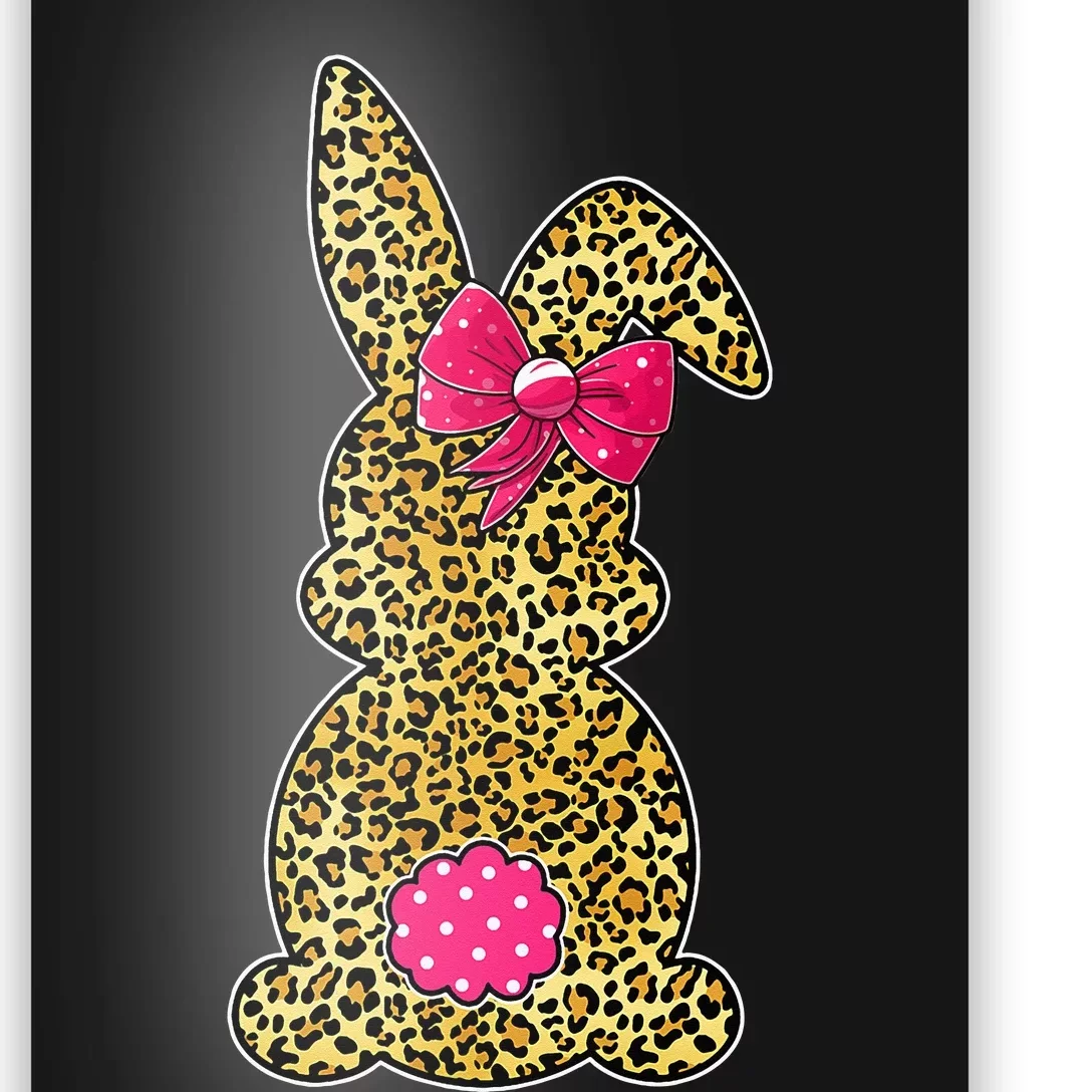 Leopard Plaid Buffalo Rabbit Bunny Easter Poster