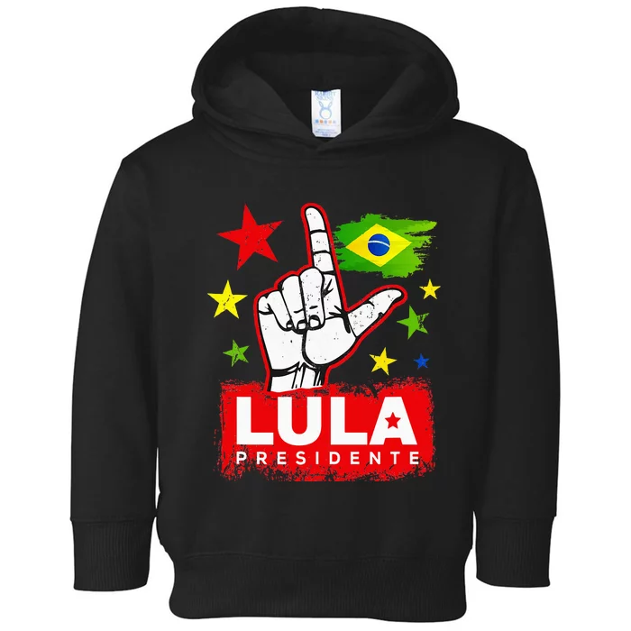 Lula Presidente Brasil Lula Brazil President Support Toddler Hoodie