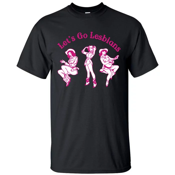 Lesbian Pride Baby Lgbtq Wlw Gift Western Cowgirl Rodeo Tall T-Shirt