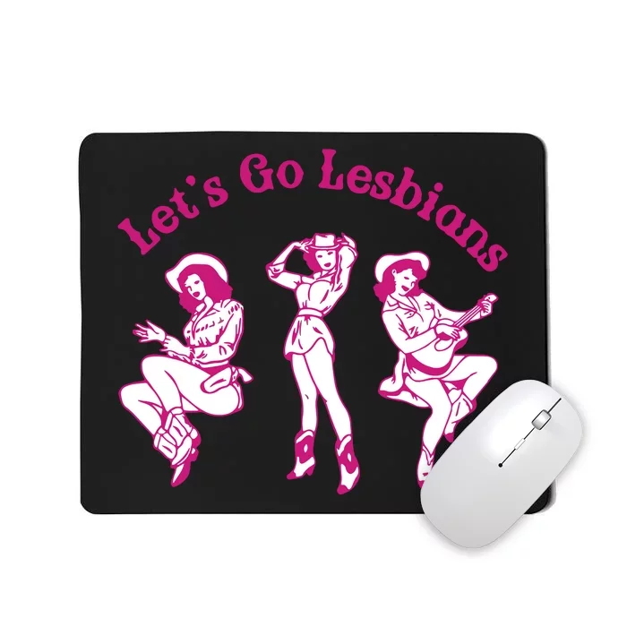 Lesbian Pride Baby Lgbtq Wlw Gift Western Cowgirl Rodeo Mousepad