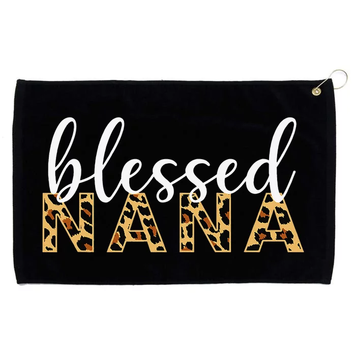 Leopard Print Blessed Nana Cute Cheetah Mother's Day Gift Grommeted Golf Towel